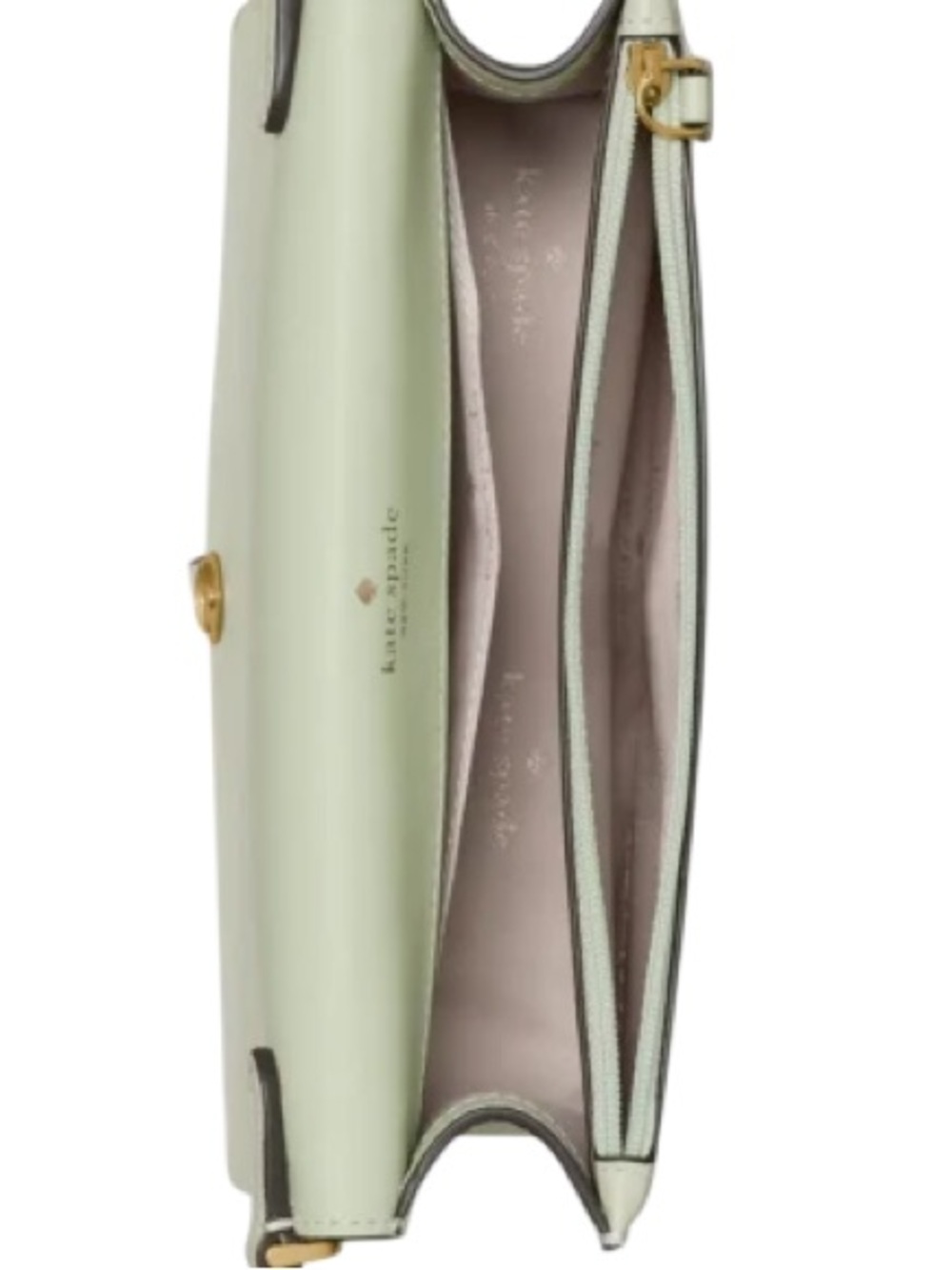 Kate Spade New York KNOTT MINI FLAP CROSSBODY in light mint #KM611 - Picture 2 of 3